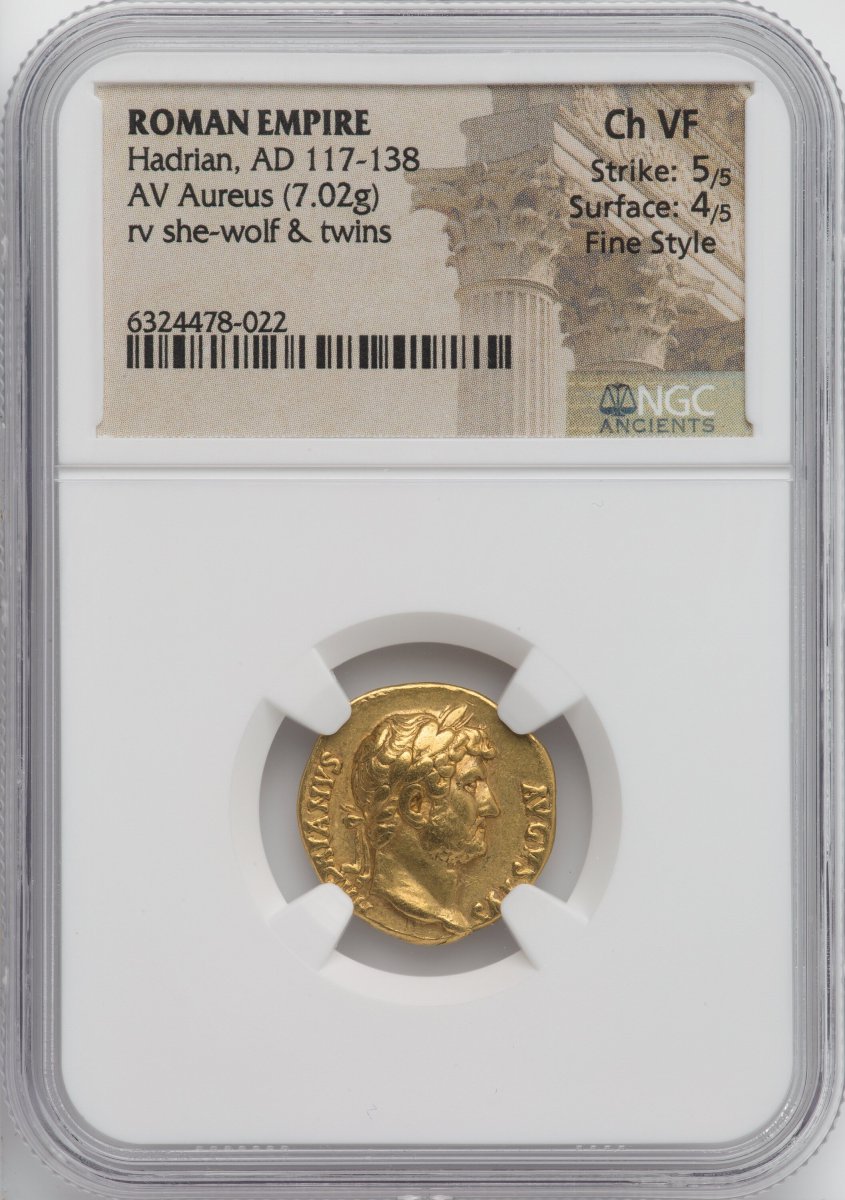 AD 117-138 World Coins (Hadrian (AD 117-138). AV aureus. NGC Choice VF.)