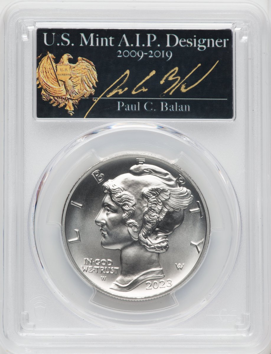 2023-W Modern Bullion Coins (2023-W $25 Palladium Eagle, First Day of Issue, Paul C. Balan, SP)