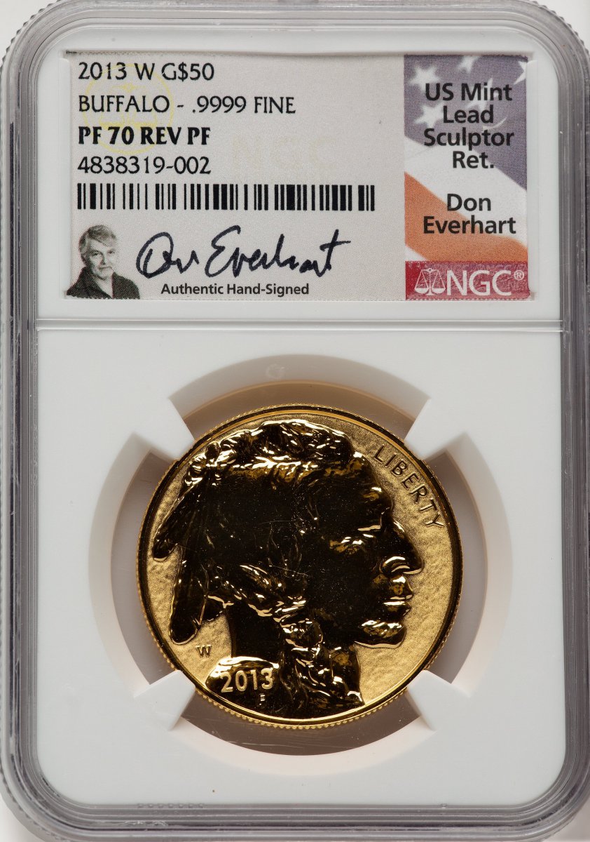 2013-W Modern Bullion Coins (2013-W Reverse Proof Gold Buffalo 1 oz Don Everhart)
