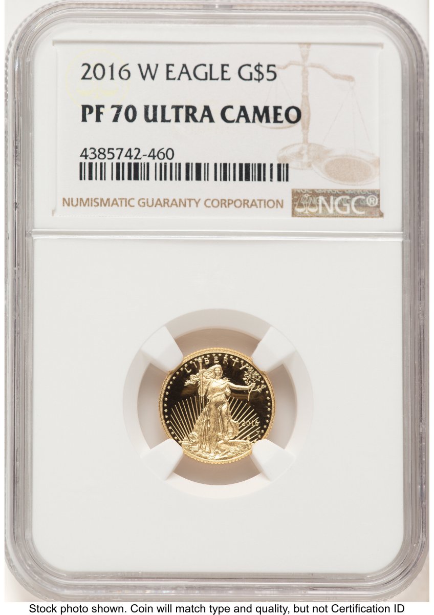 2016-W Modern Bullion Coins (2016-W Proof Gold Eagle 1/10 oz Brown Label)