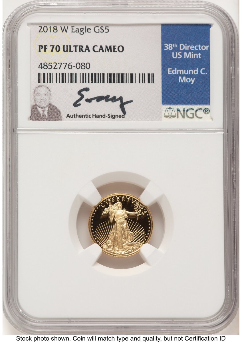 2018-W Modern Bullion Coins (2018-W Proof Gold Eagle 1/10 oz Ed Moy)