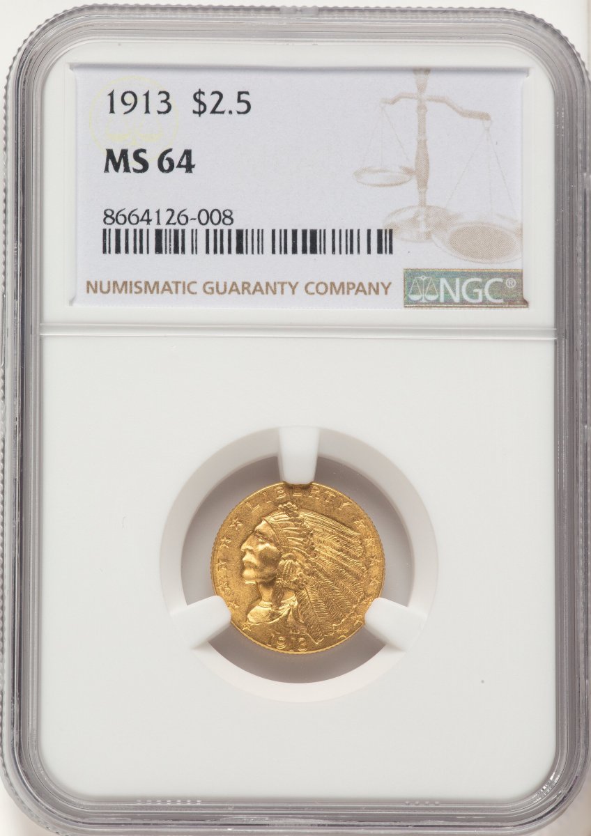 1913 Indian Quarter Eagles (1913 $2 1/2)