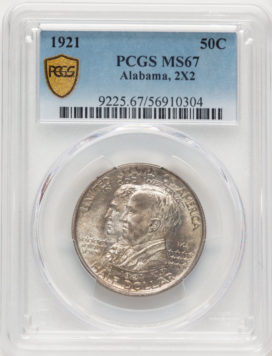 1921 Commemorative Silver (1921 50C Alabama 2X2, MS PCGS Secure)