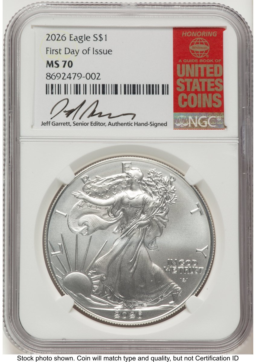 2026 Modern Bullion Coins (2026 Silver Eagle FDI Jeff Garrett Red Book)