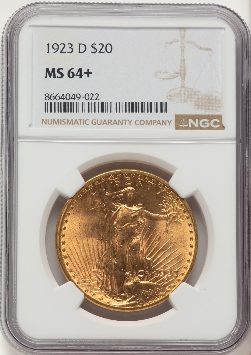 1923-D Saint-Gaudens Double Eagles (1923-D $20 NGC Plus)
