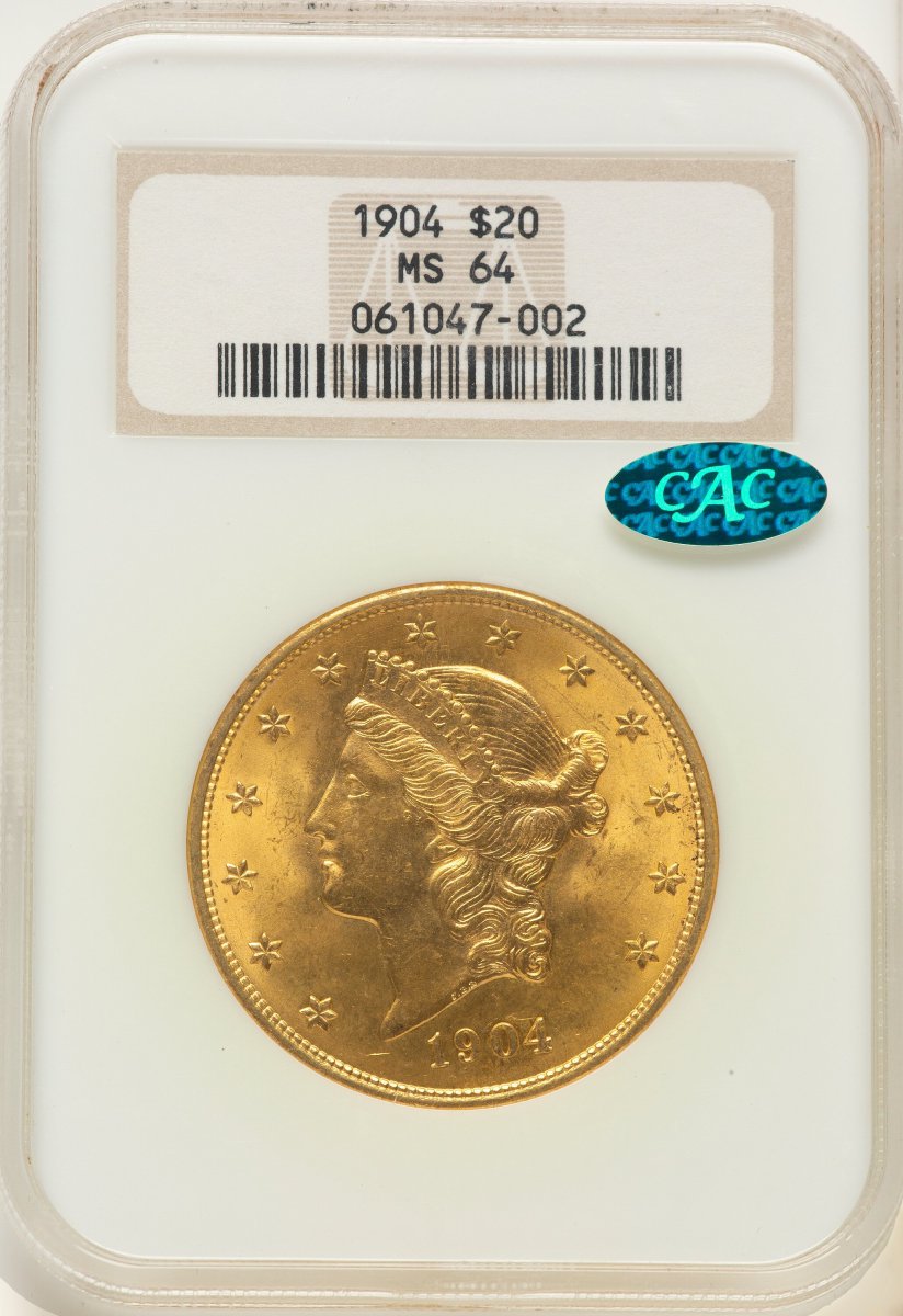 1904 Liberty Double Eagles (1904 $20 Liberty CAC)