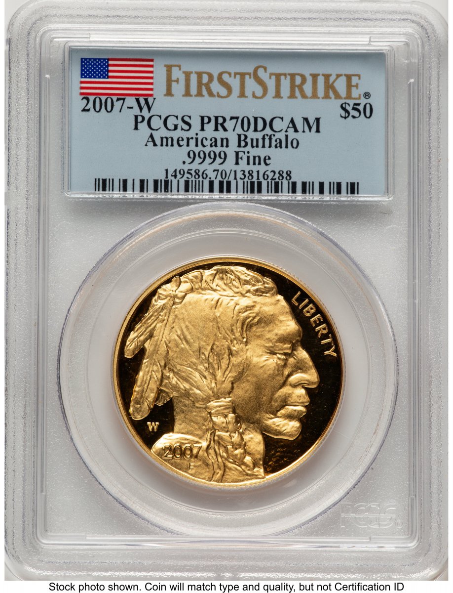 2007-W Modern Bullion Coins (2007-W Proof Gold Buffalo 1 oz FS Flag)