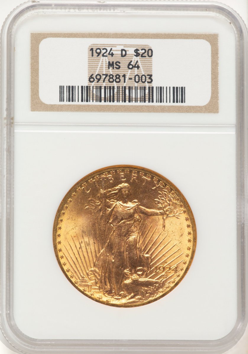 1924-D Saint-Gaudens Double Eagles (1924-D $20)