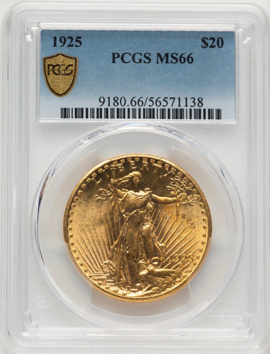 1925 Saint-Gaudens Double Eagles (1925 $20 PCGS Secure)