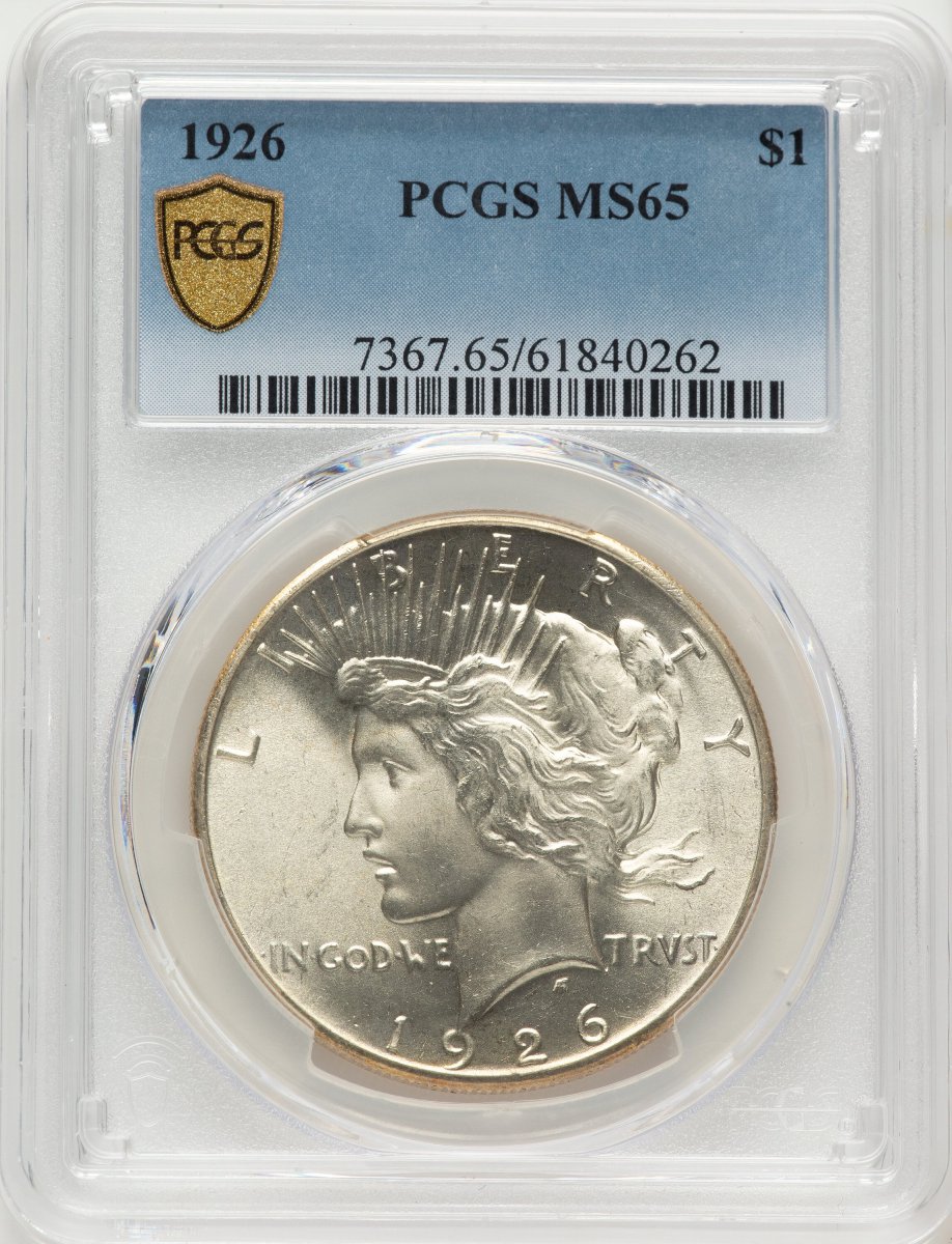 1926 Peace Dollars (1926 S$1 PCGS Secure)