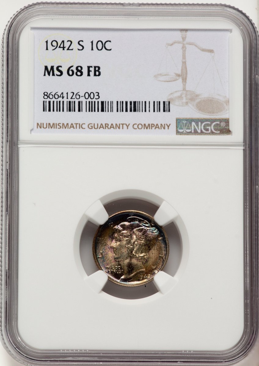 1942-S Mercury Dimes (1942-S 10C, FB)