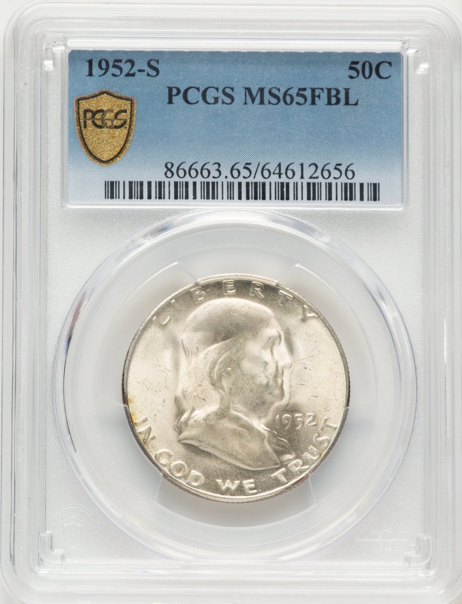 1952-S Franklin Half Dollars (1952-S 50C, FL PCGS Secure)