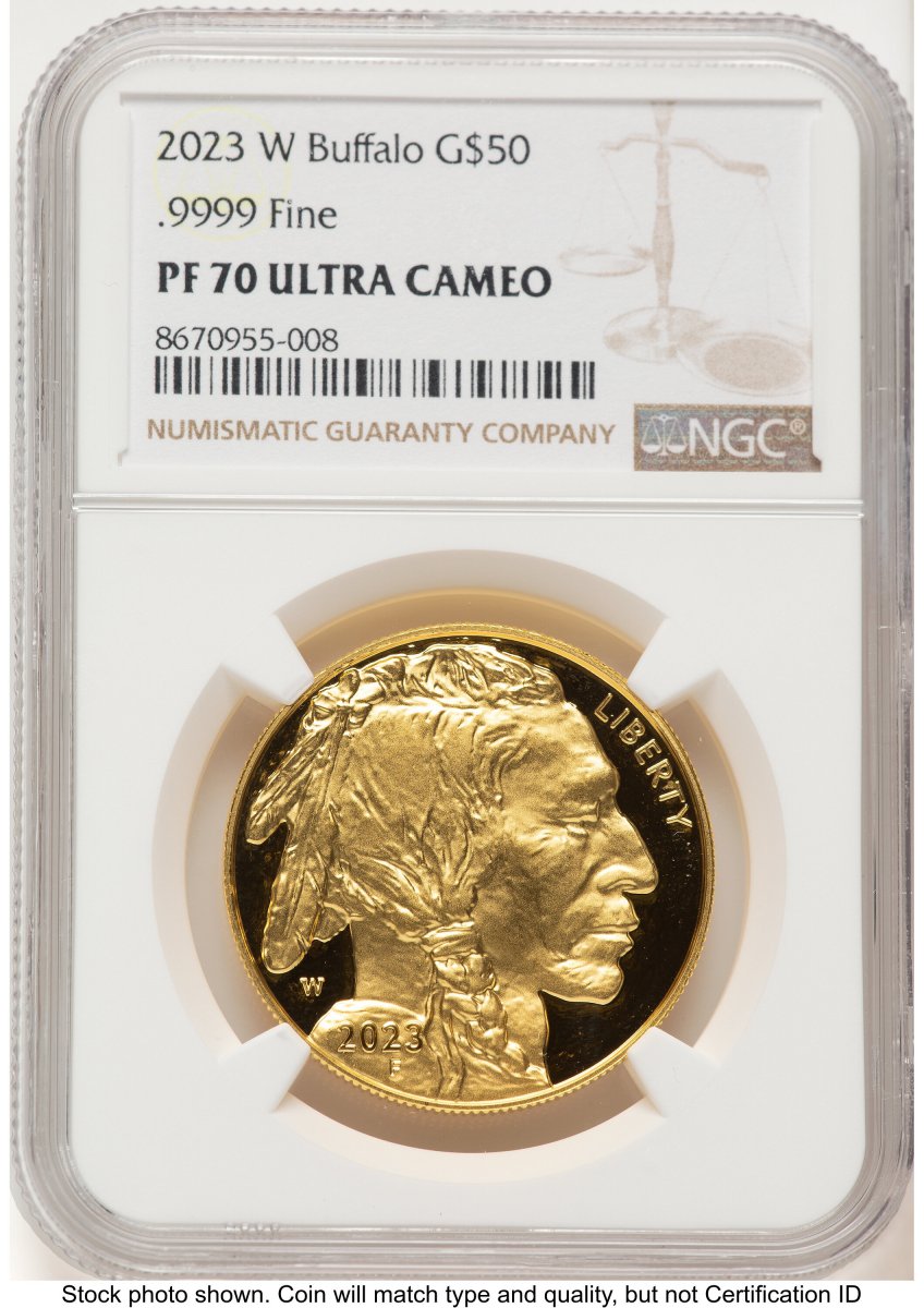 2023-W Modern Bullion Coins (2023-W Proof Gold Buffalo 1 oz Brown Label)