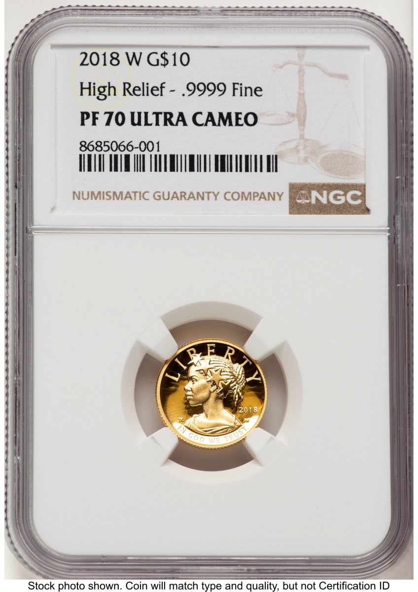 2018-W Modern Bullion Coins (2018-W G$10 American Liberty High Relief, DC Brown Label)