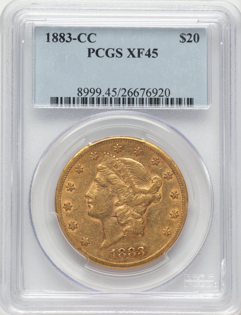 1883-CC Liberty Double Eagles (1883-CC $20 Blue Gradient)