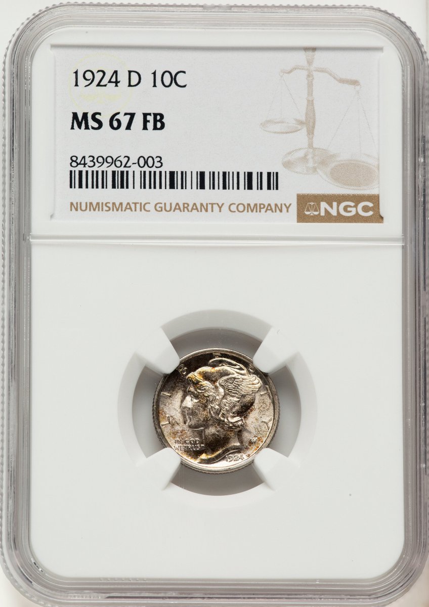1924-D Mercury Dimes (1924-D 10C, FB)