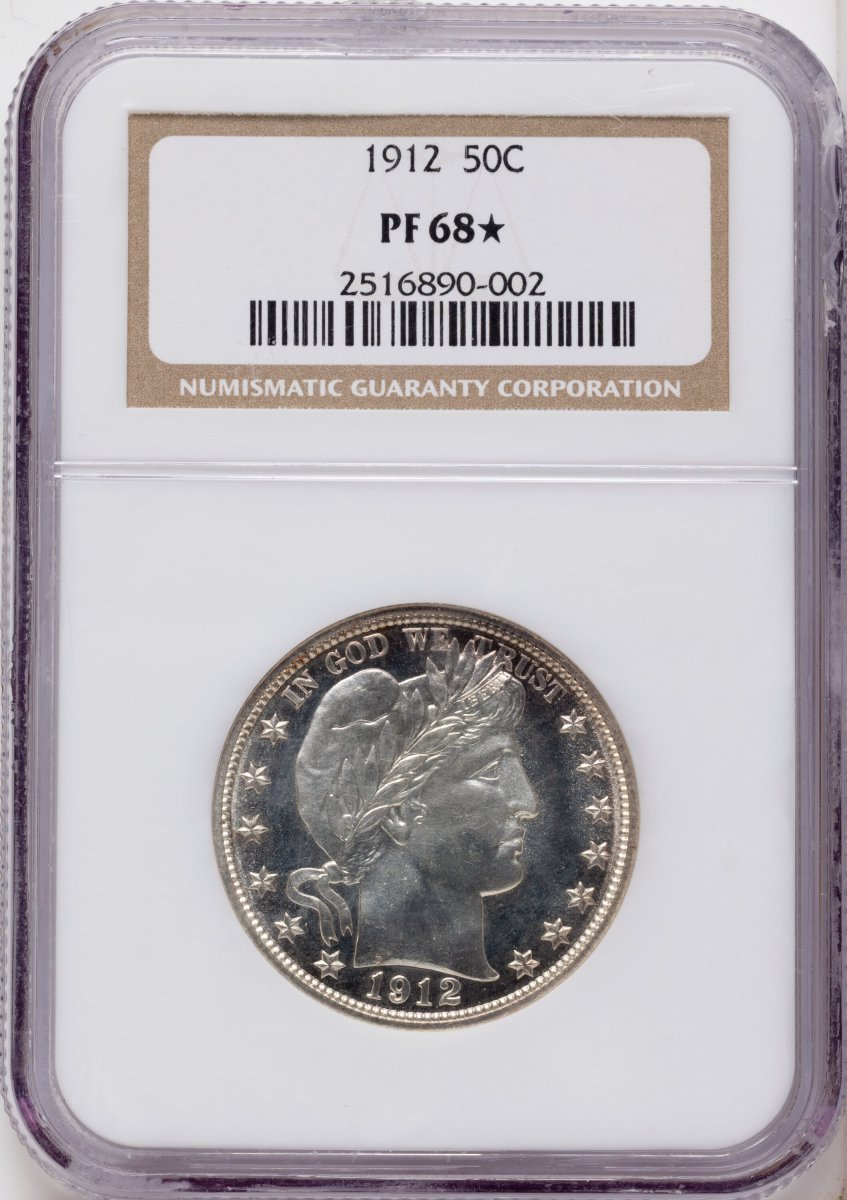 1912 Proof Barber Half Dollars (1912 50C)