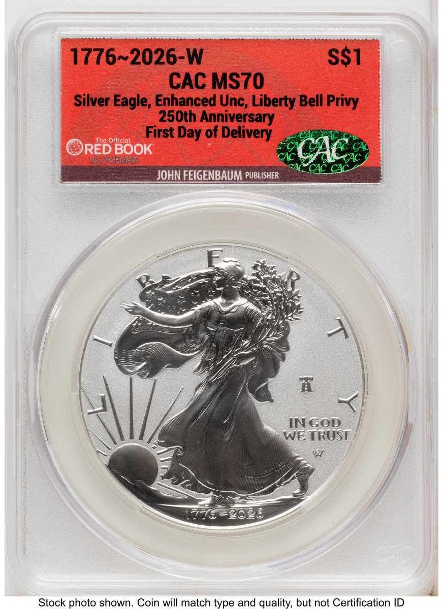 2026-W Modern Bullion Coins (2026-W Enhanced Silver Eagle 1 oz First Day of Delivery Red Book)