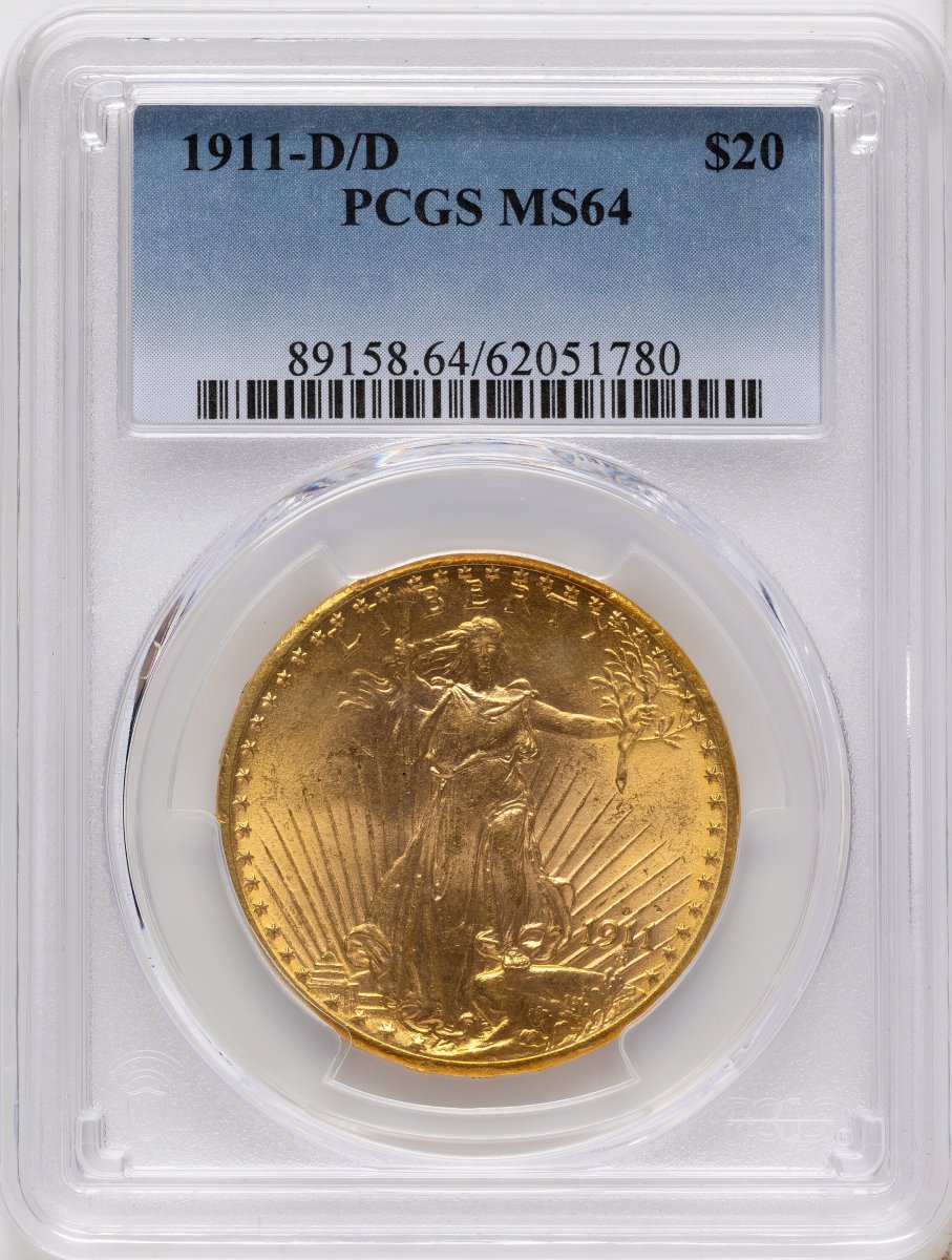 1911-D/D Saint-Gaudens Double Eagles (1911-D/D $20)