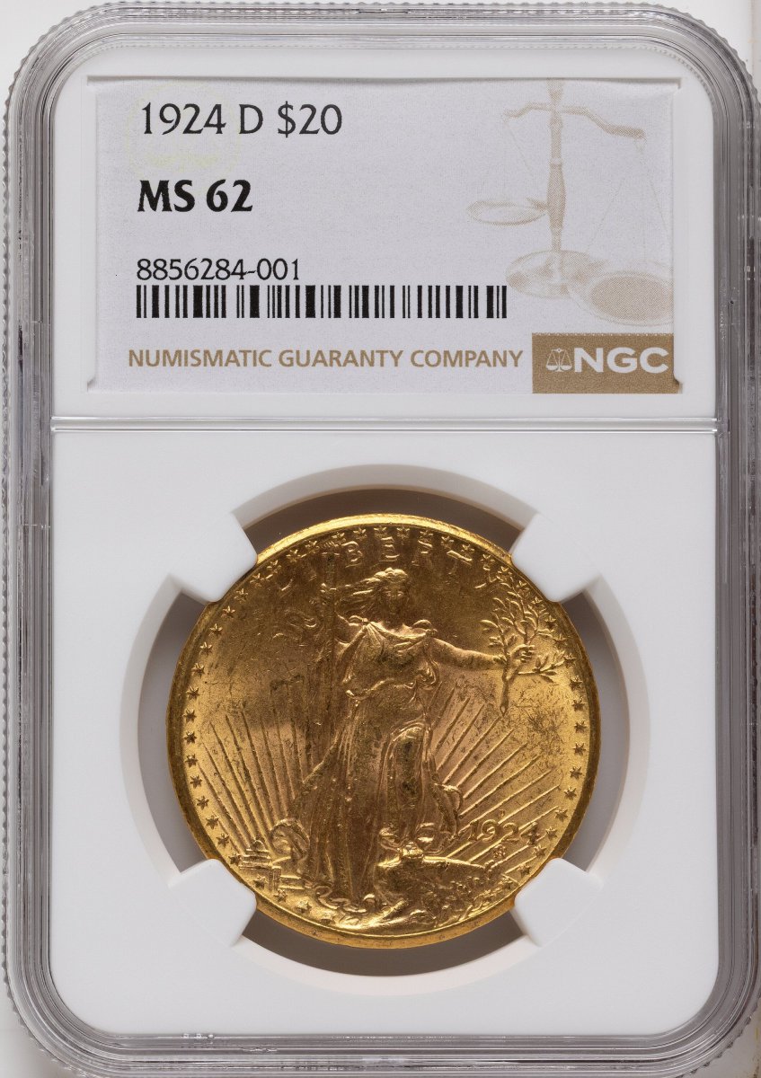 1924-D Saint-Gaudens Double Eagles (1924-D $20)