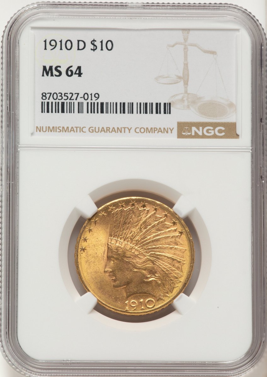 1910-D Indian Eagles (1910-D $10)