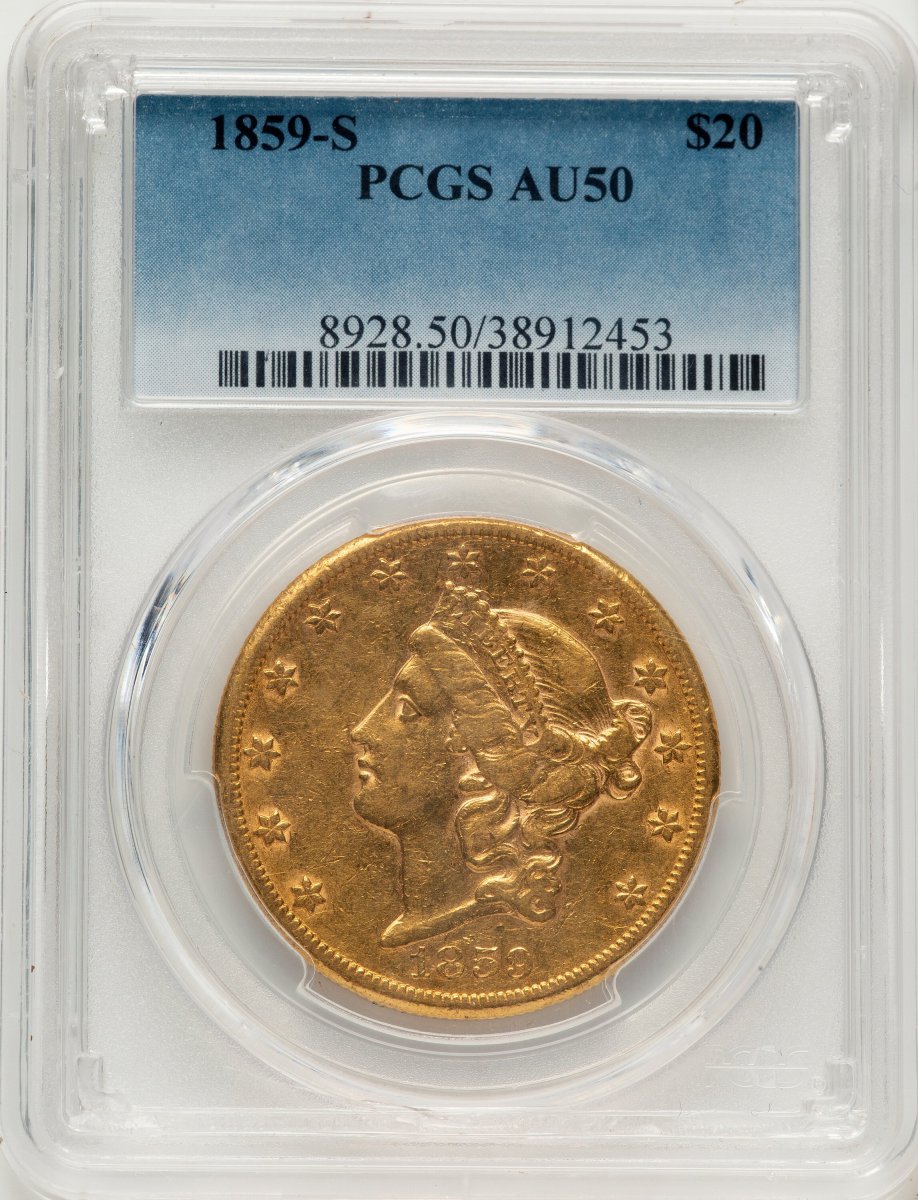 1859-S Liberty Double Eagles (1859-S $20)