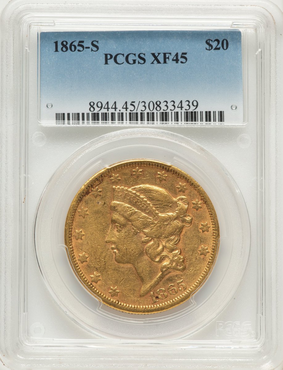 1865-S Liberty Double Eagles (1865-S $20)