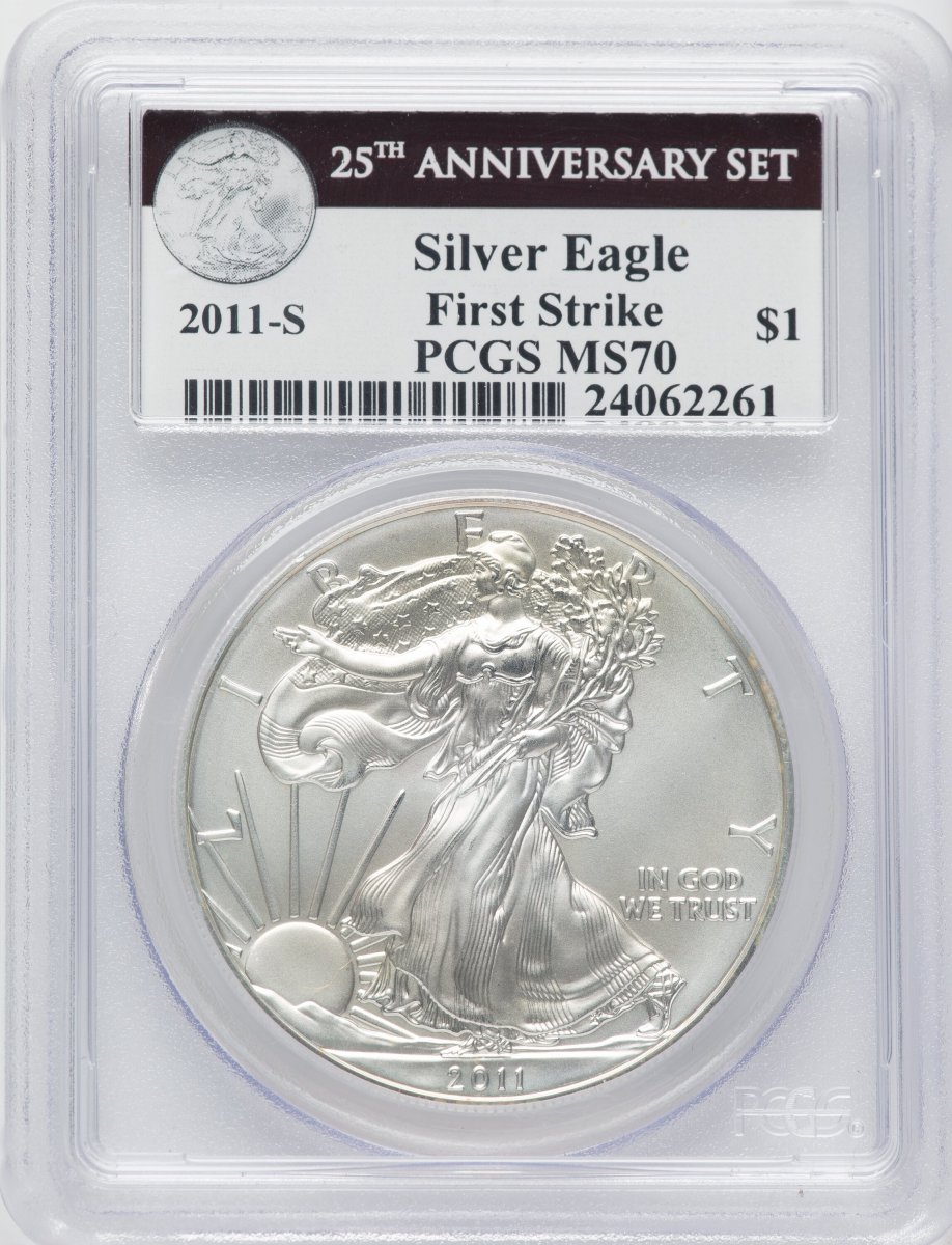 2011-S Modern Bullion Coins (2011-S S$1 Silver Eagle, 25th Anniversary, First Strike, MS)