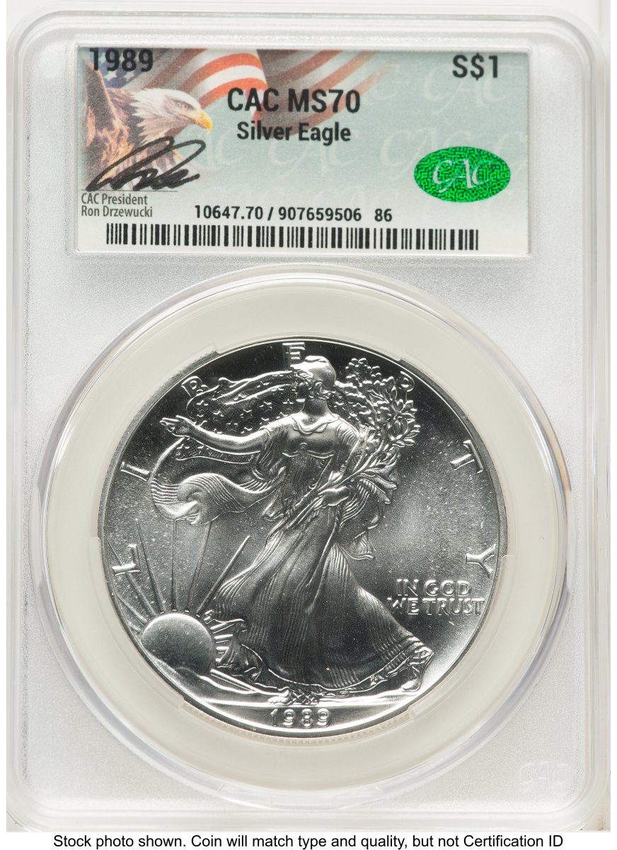 1989 Modern Bullion Coins (1989 Silver Eagle Ron Drzewucki)