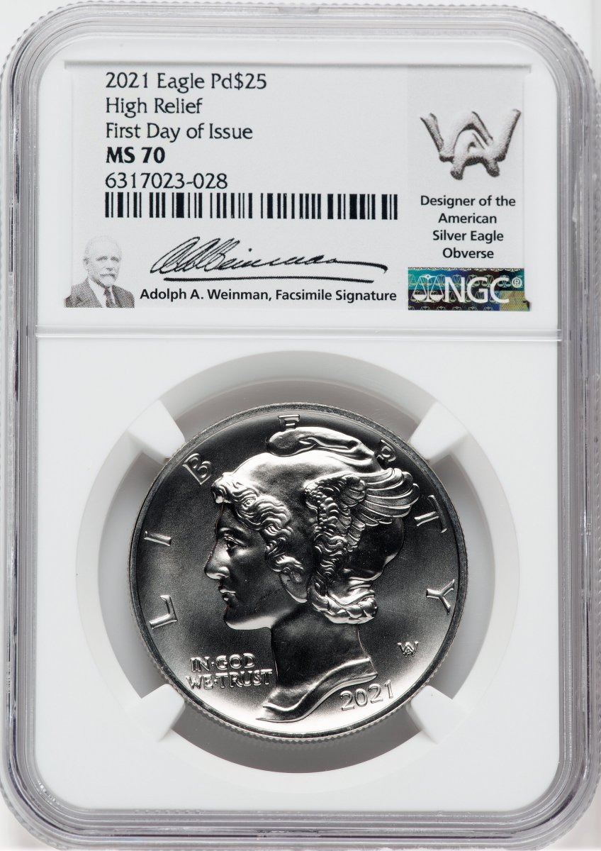 2021 Modern Bullion Coins (2021 $25 Palladium, FDI, MS)