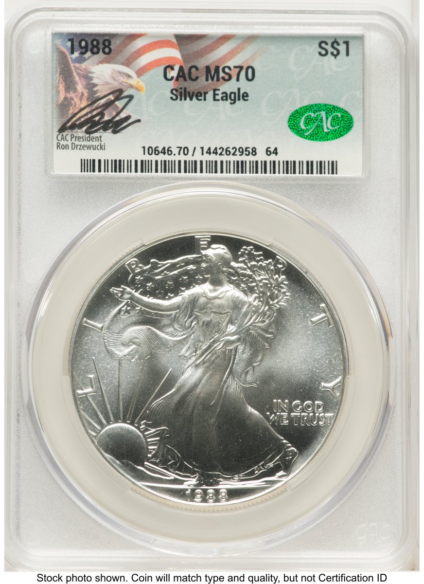 1988 Modern Bullion Coins (1988 Silver Eagle Ron Drzewucki)