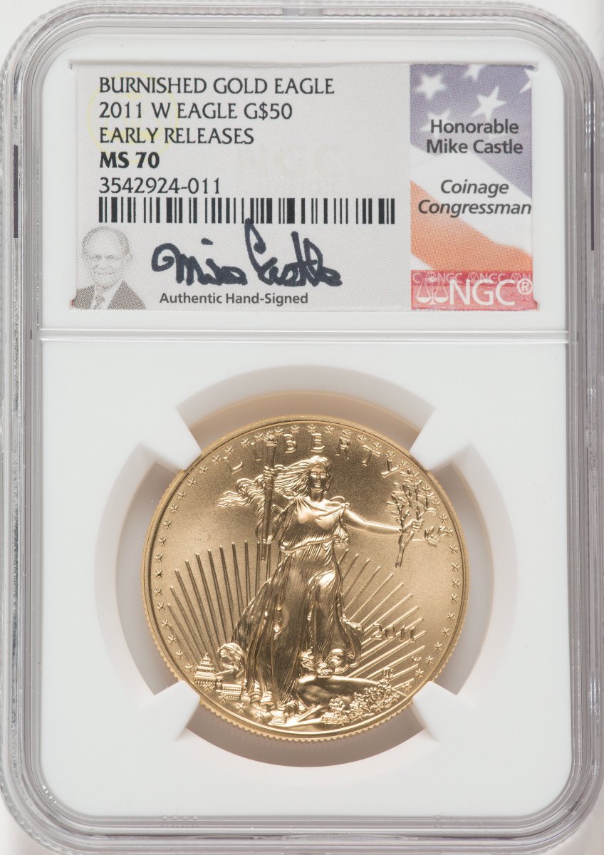 2011-W Modern Bullion Coins (2011-W $50 One-Ounce Gold Eagle 25th Anniversary First Strike)