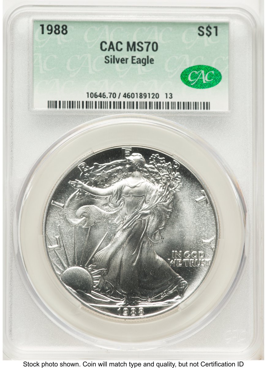 1988 Modern Bullion Coins (1988 Silver Eagle Non Designation)