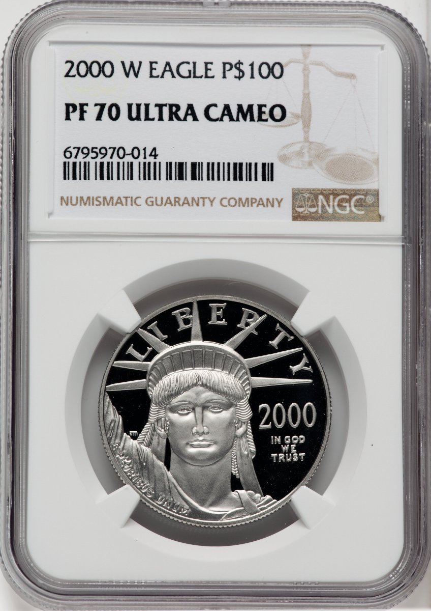2000-W Modern Bullion Coins (2000-W $100 One-Ounce Platinum Eagle, Statue of Liberty, PR, DC)