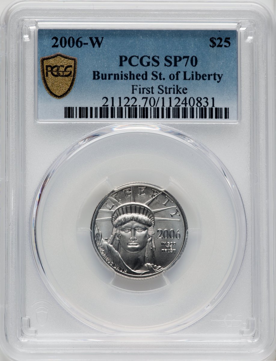 2006-W Modern Bullion Coins (2006-W Burnished Platinum Eagle 1/4 oz FS Blue Gradient)