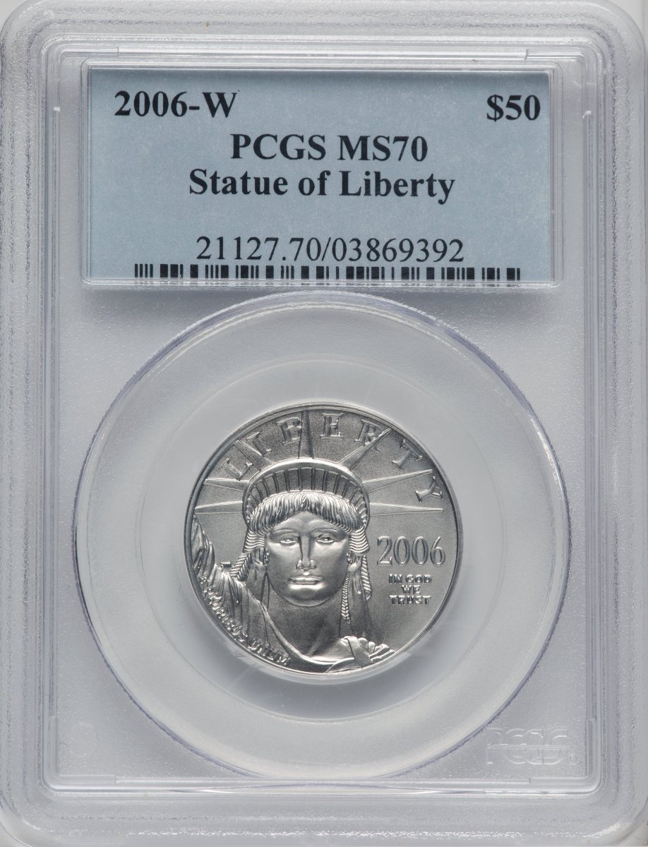 2006-W Modern Bullion Coins (2006-W Burnished Platinum Eagle 1/2 oz Blue Label)