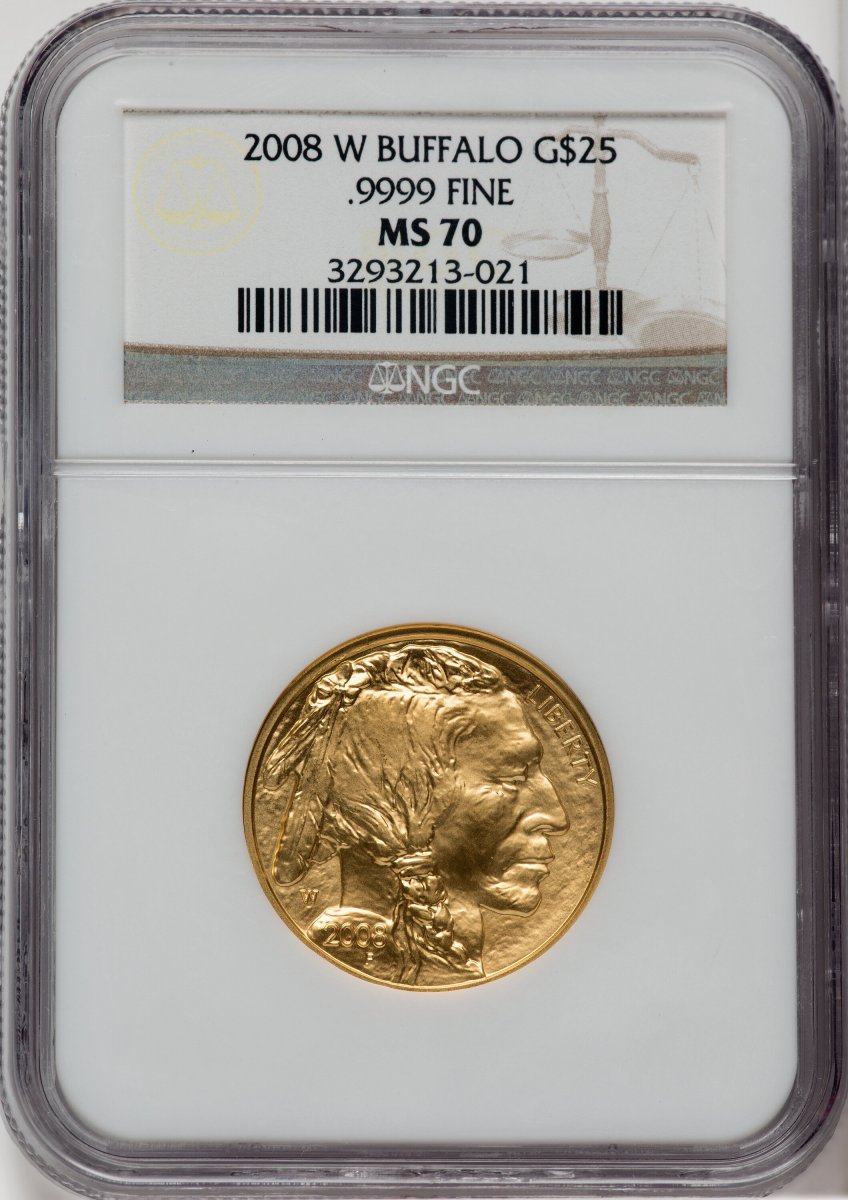 2008-W Modern Bullion Coins (2008-W $25 Half-Ounce Gold Buffalo, SP)