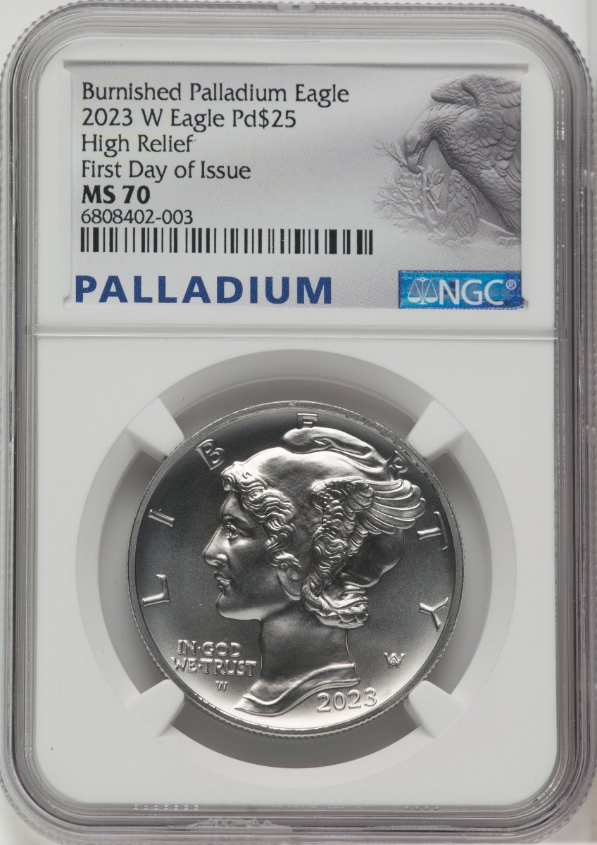 2023-W Modern Bullion Coins (2023-W Palladium Eagle 1 oz Burnished  FDI Palladium Label)