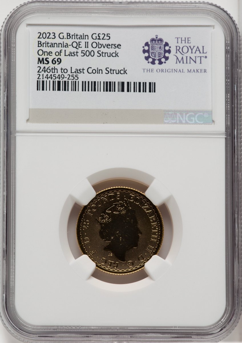 1000 Royal Succession (2023 G.B  1/4 OZ 2- COIN GOLD KING AND QUEEN BRITANNIA SET #246)
