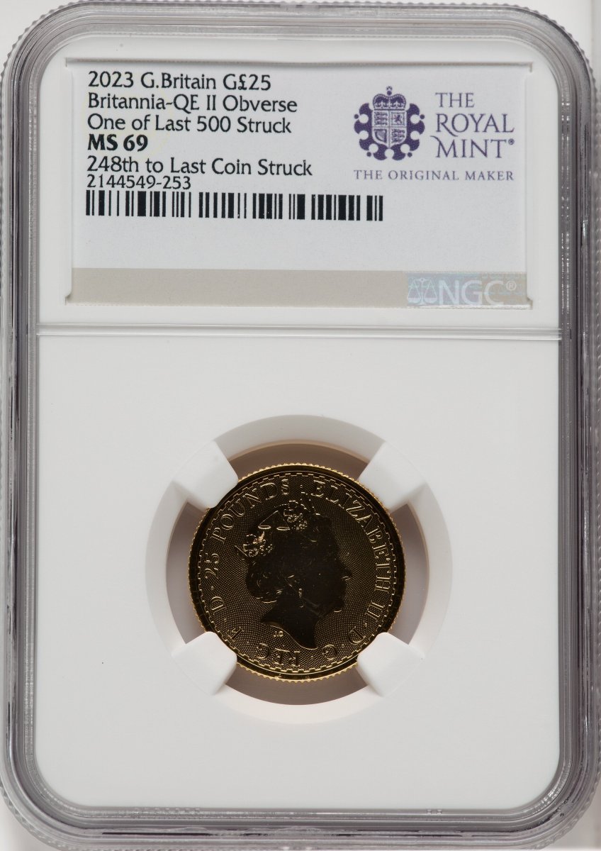 1000 Royal Succession (2023 G.B  1/4 OZ 2- COIN GOLD KING AND QUEEN BRITANNIA SET #248)