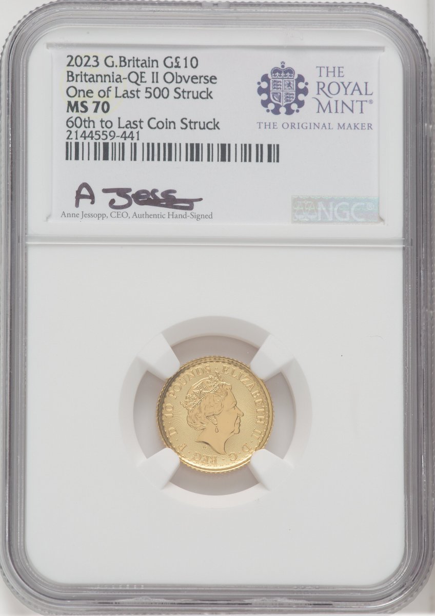 1000 Royal Succession (2023 G.B. G10 BRITANNIA 2 COIN KING AND QUEEN SET #60)