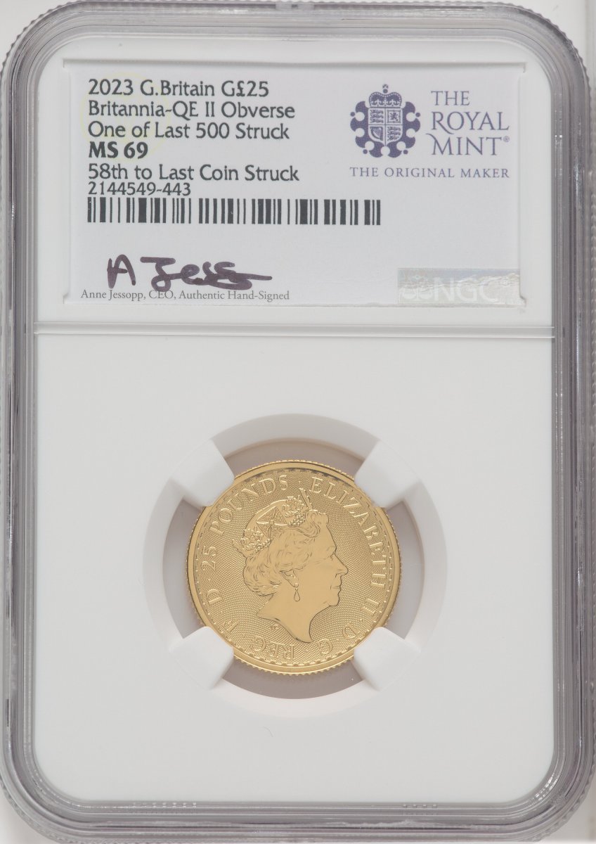 1000 Royal Succession (2023 G.B. G25 BRITANNIA 2 COIN KING AND QUEEN SET #58)