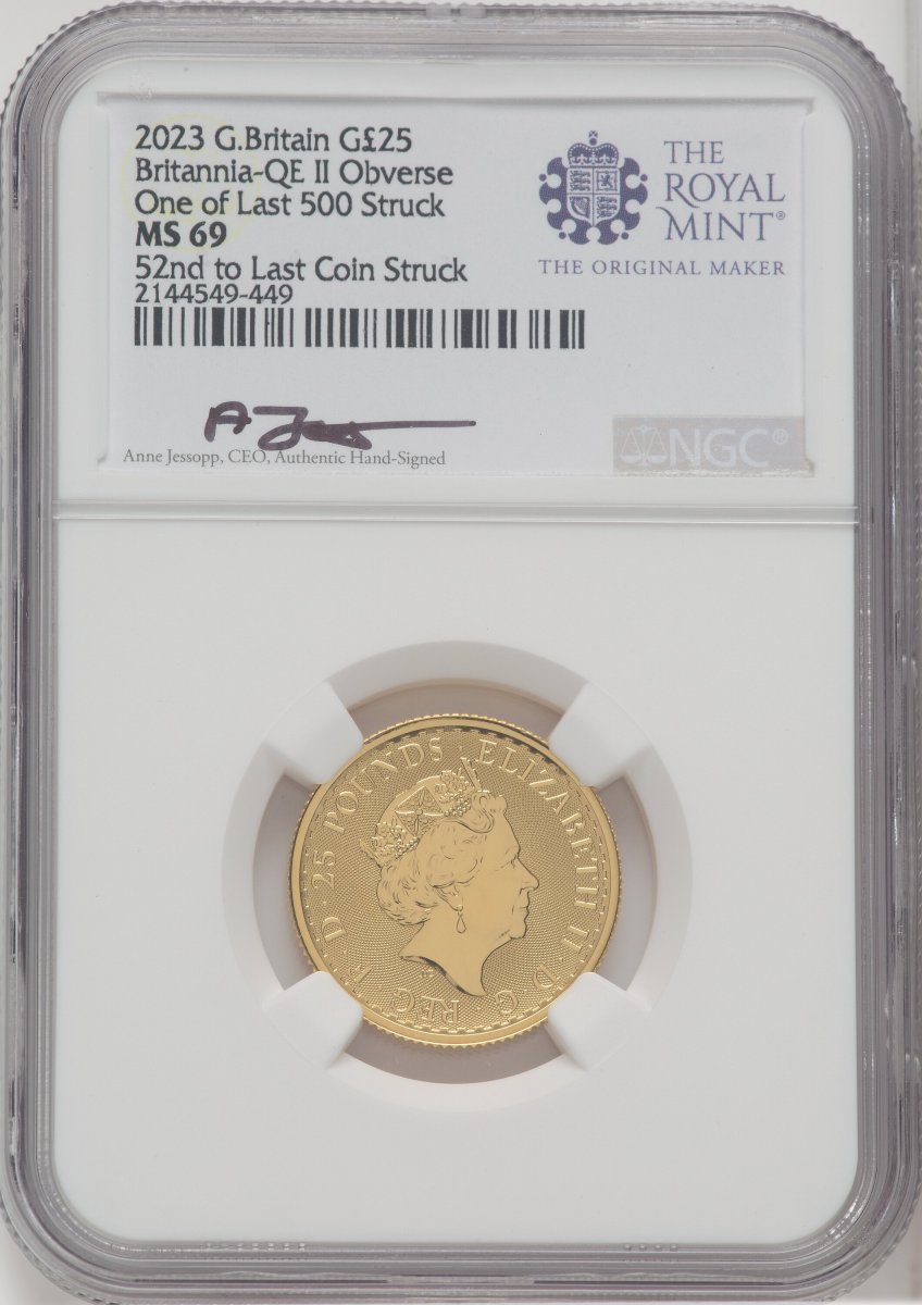 1000 Royal Succession (2023 G.B. G25 BRITANNIA 2 COIN KING AND QUEEN SET #52)