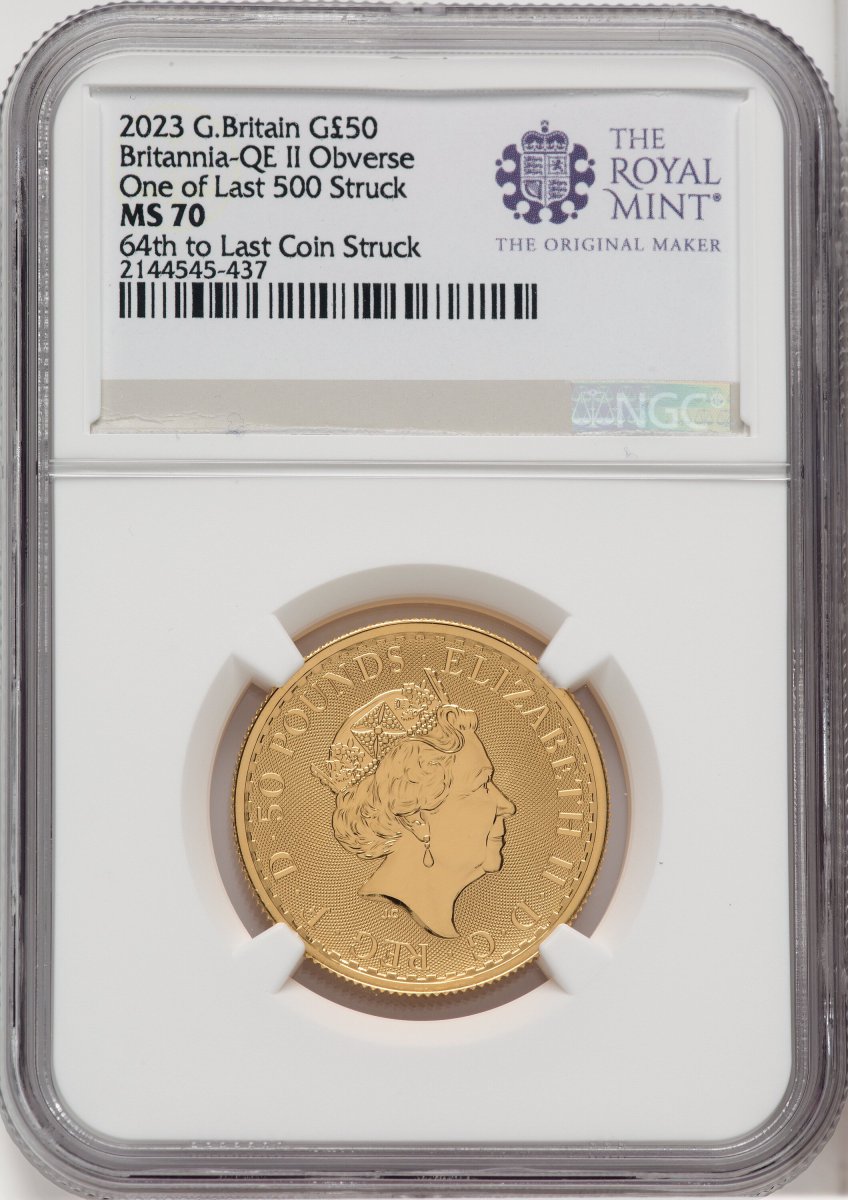 1000 Royal Succession (2023 G.B. G50 BRITANNIA 2 COIN KING AND QUEEN SET #64)