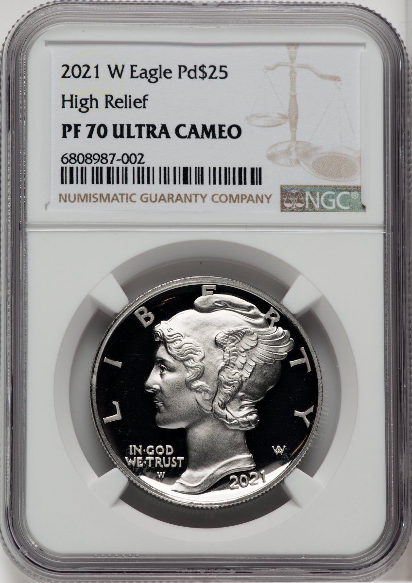 2021-W Modern Bullion Coins (2021-W $25 Palladium, PR, DC Brown Label)