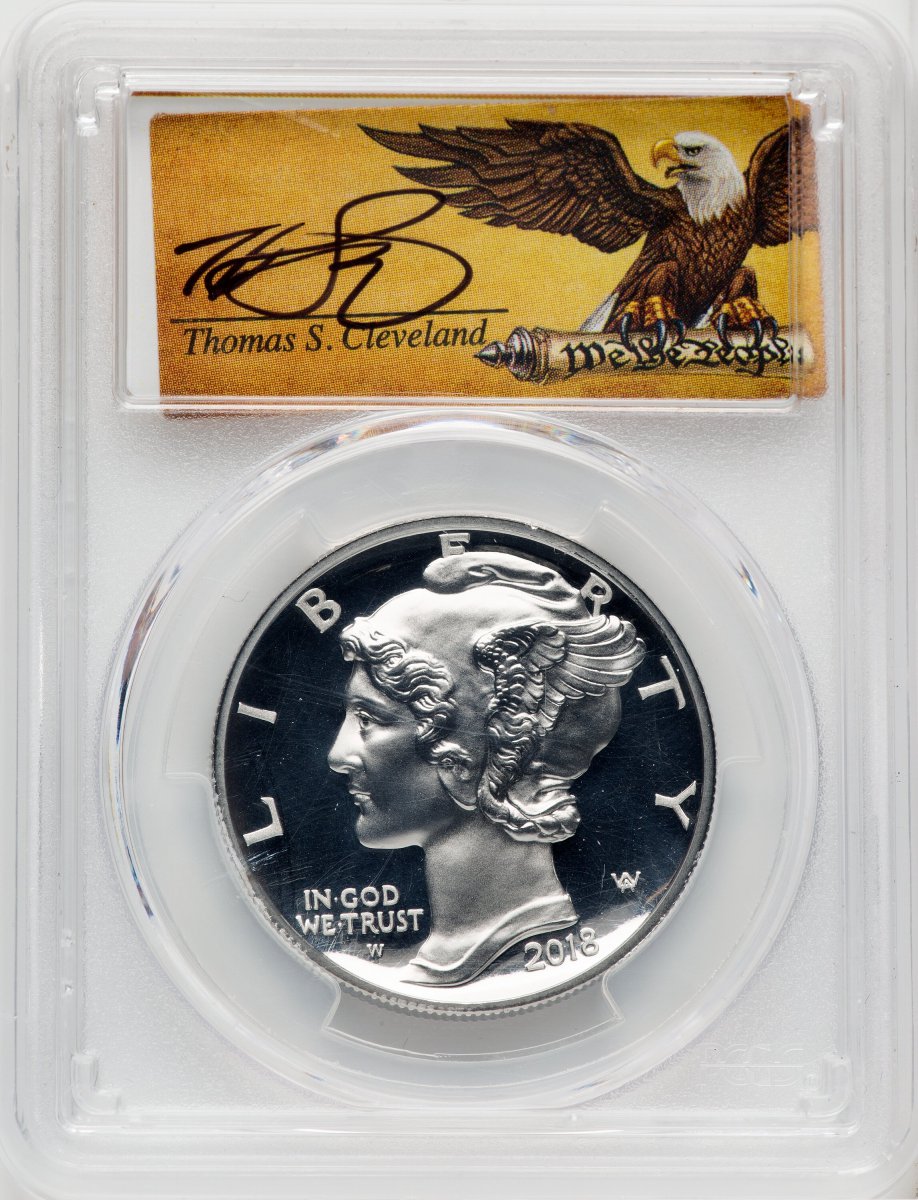 2018-W Modern Bullion Coins (2018-W Palladium Eagle 1 oz, PR FS Thomas Cleveland Scroll)