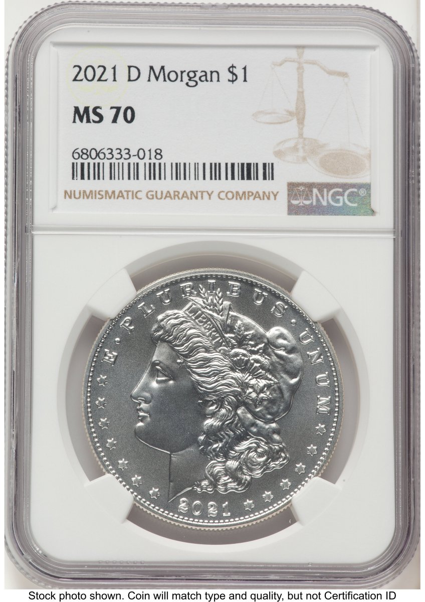 2021-D Modern Bullion Coins (2021-D S$1 Morgan Dollar, MS Brown Label)
