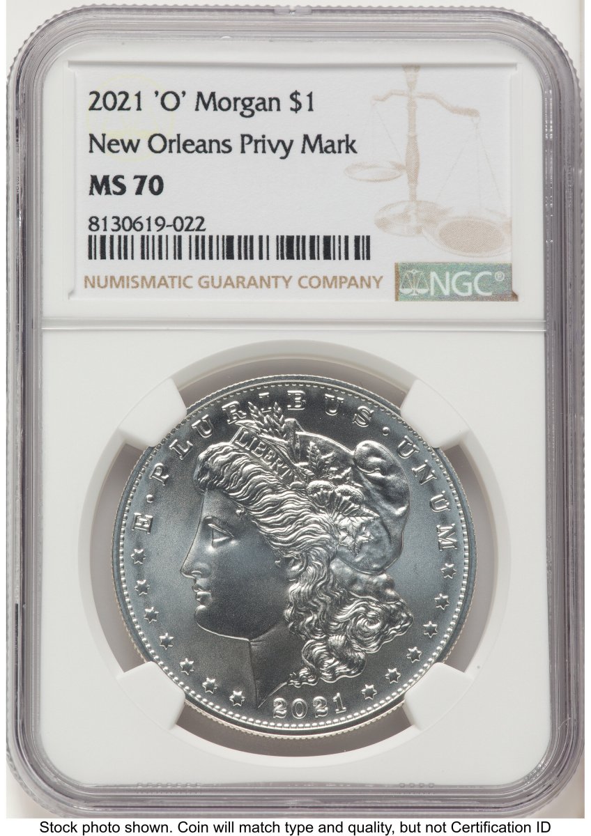 2021 Modern Bullion Coins (2021-O Privy S$1 Morgan Dollar, MS Brown Label)