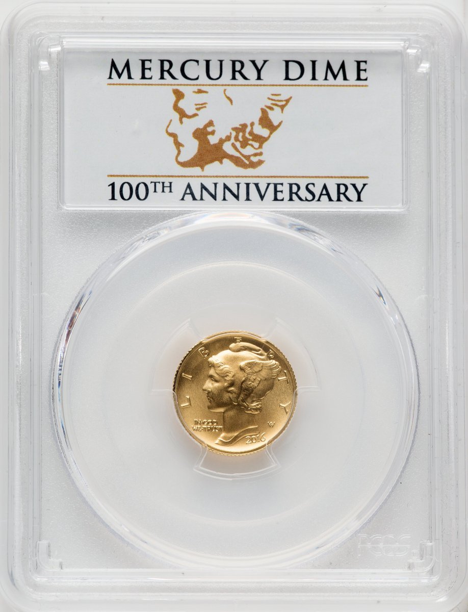 2016-W Modern Commemoratives (2016-W 10C-50C Gold Centennial Three Coin Set, First Strike, SP)