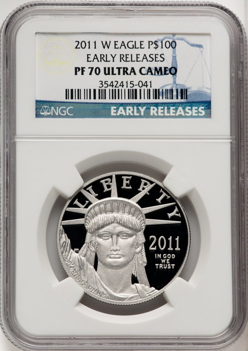 2011-W Modern Bullion Coins (2011-W $100 One-Ounce Platinum Eagle First Strike, PR DC ER Blue)
